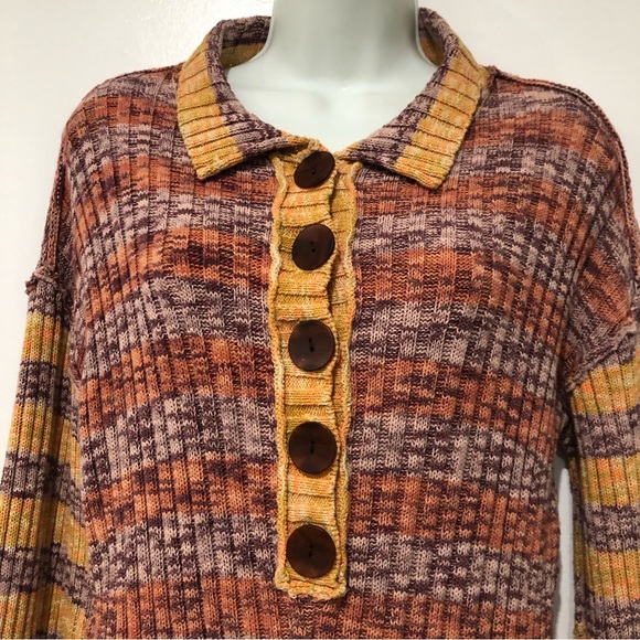 FREE PEOPLE WENDY RIBBED ROMPER KNIT SWEATER.SIZE XS - Picture 6 of 16